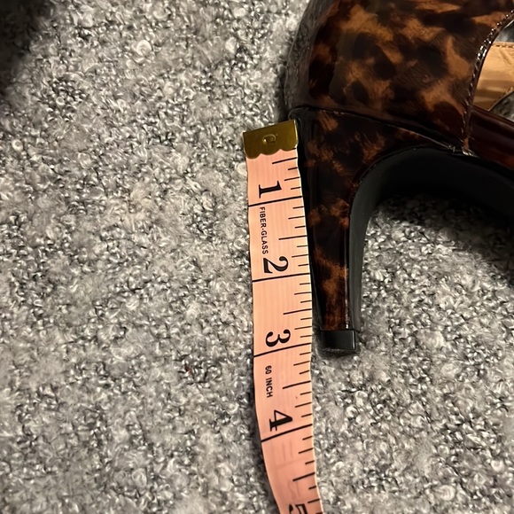 Black suede w animal print patent leather back - Picture 5 of 9